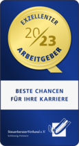 Siegel: Exzellenter Arbeitgeber 2023 - Steuerberater Verband e.V.